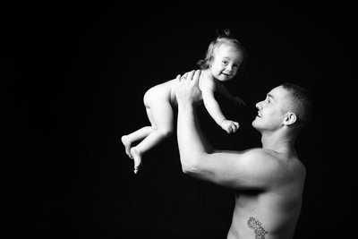 Father and Baby Silhouette