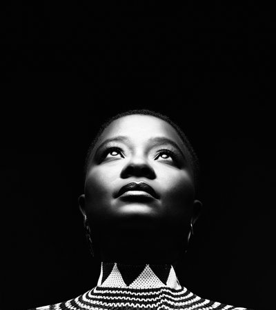 Empowering Award-Winning Portrait with Bold Contrast