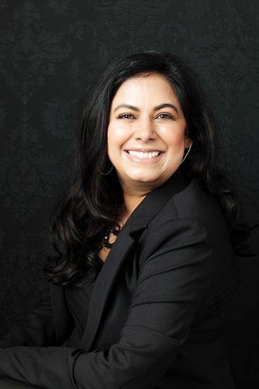 Elegant Portrait with Classic Black Styling