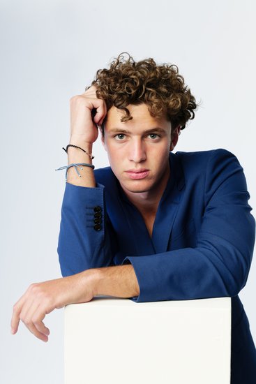 Male Model in Blue Blazer