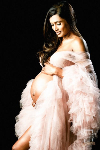 Tulle Maternity Gown