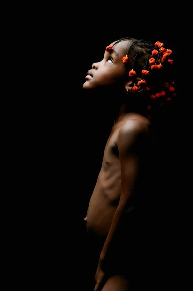Angolan Girl Colourful Braids