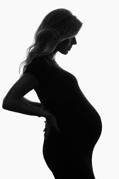 Timeless Silhouette Maternity Portrait