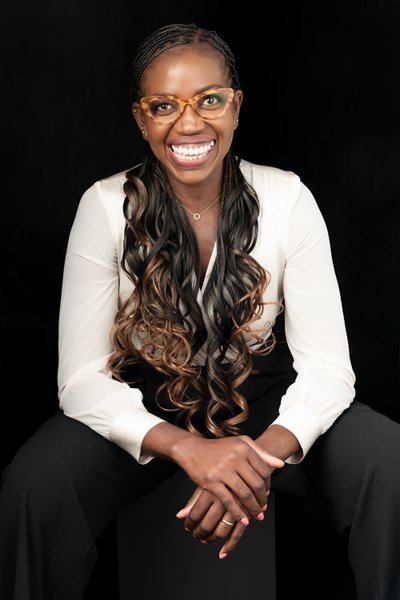 Radiant Portrait of a Woman in Professional Attire