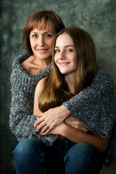 Warm Mother and Daughter Generational Portrait