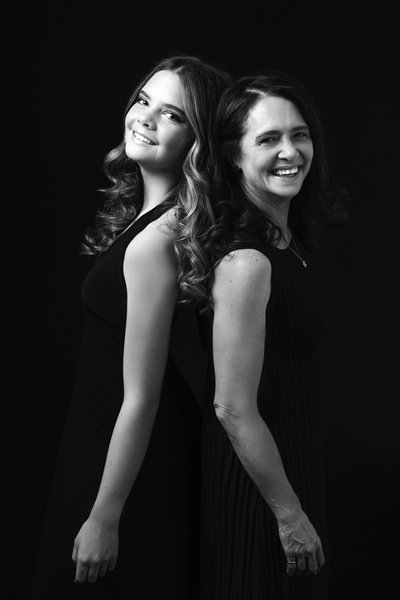 Timeless Mother and Daughter Studio Portrait