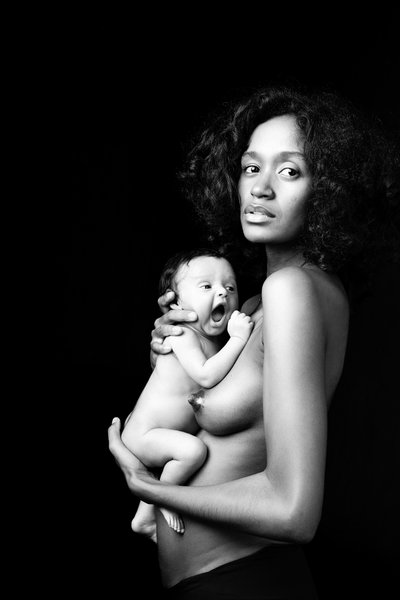 Mother and Newborn Portrait