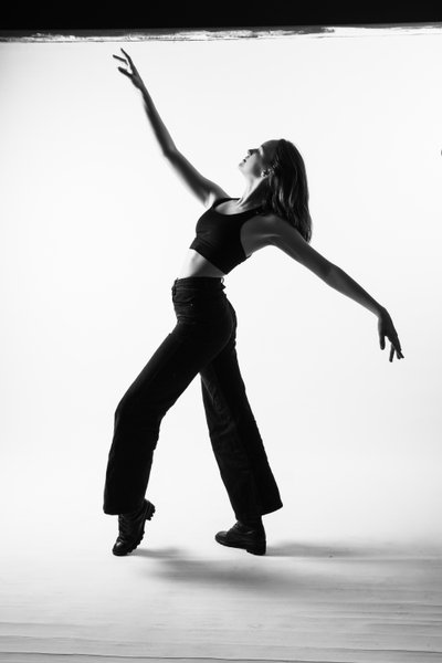 Contemporary Dancer in Dynamic Motion