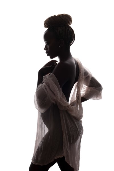 Profile of Elegance: Silhouette in Motion