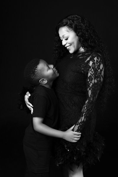 Loving Gaze Between Mother and Son