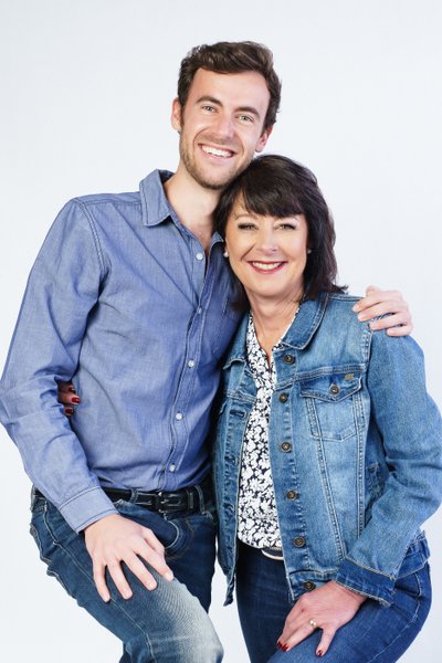 Mother and Son in Blue Denim