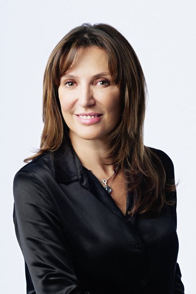 Elegant Headshot in Silk Black Blouse