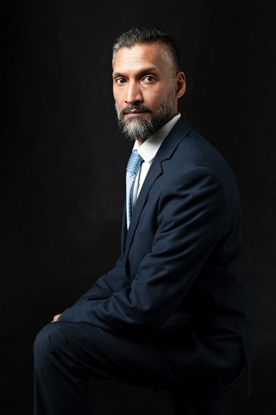 Professional executive headshot Johannesburg studio