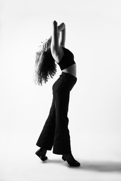 Movement in light portrait Johannesburg standing form