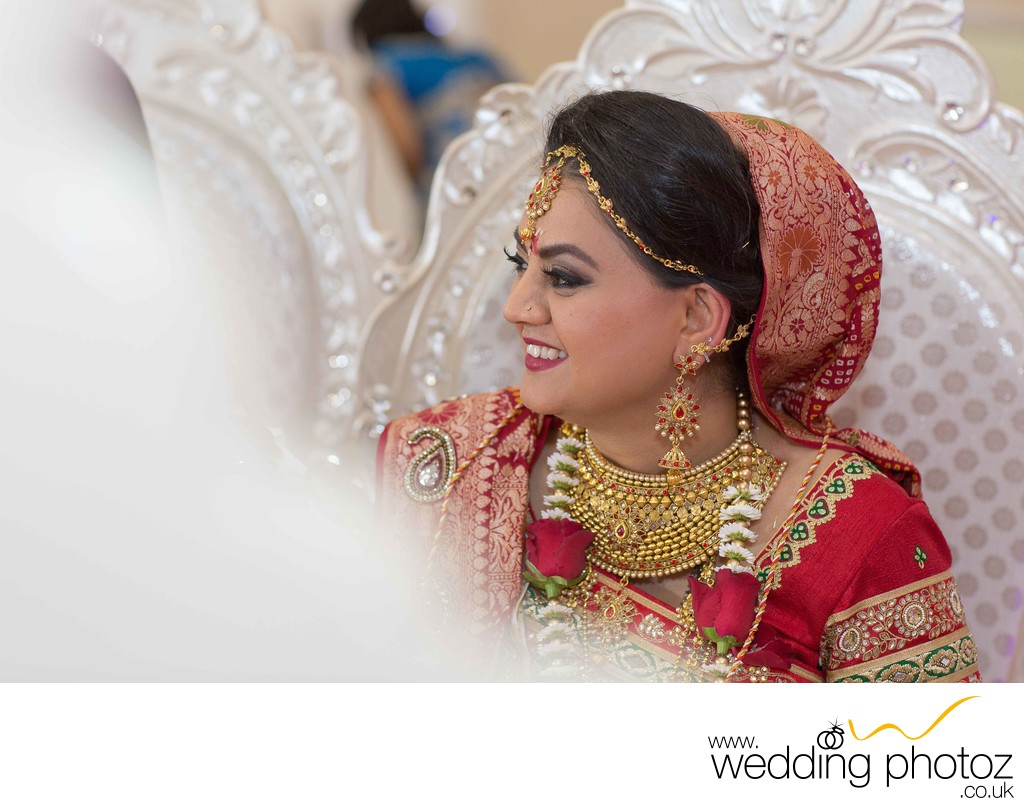 Indian bride at her Hindu wedding ceremony