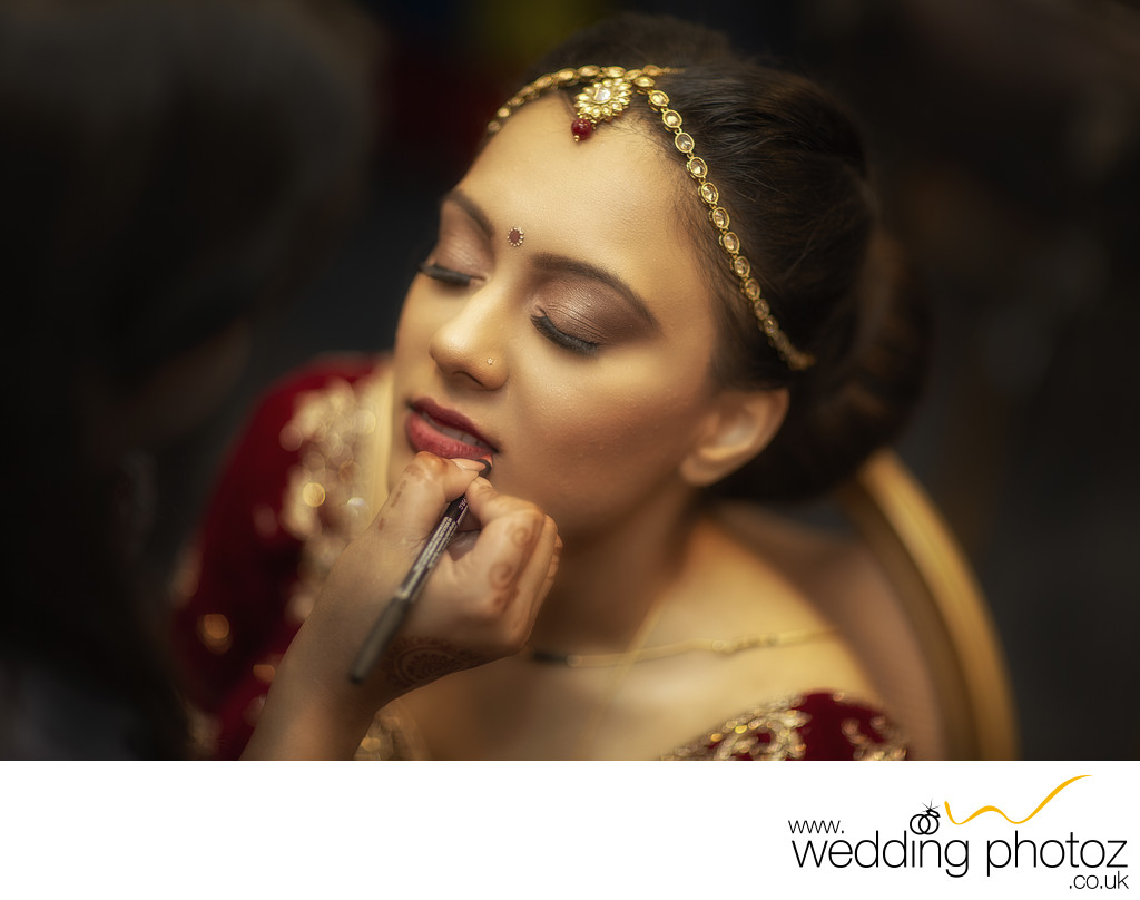 Indian Bridal Prep photography