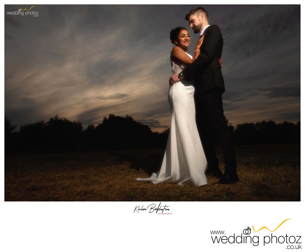 Groom and Bride portrait at the Mercure Daventry Court