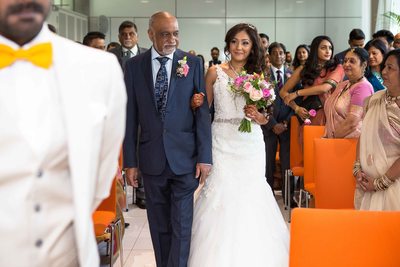 Civil marriage ceremony photographer in Brent