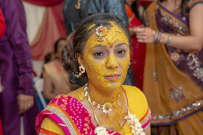 Indian Pithi pre-wedding Ceremony Photography