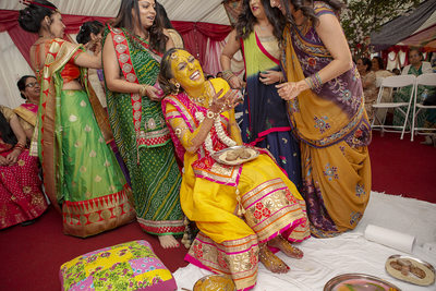 Hindu Pithi Ceremony Photography
