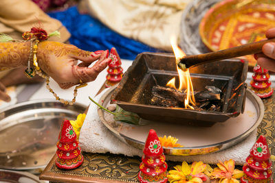 Hindi marriage and fire photography