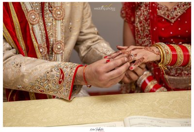 Indian civil wedding photographer ring ceremony london
