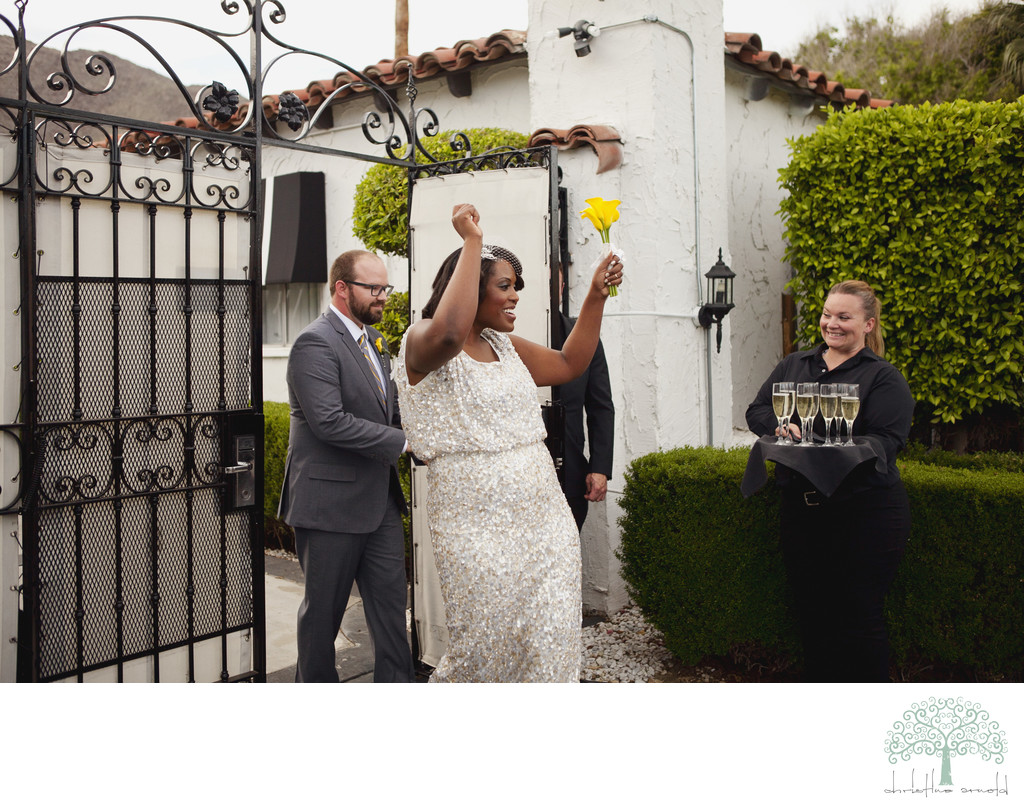Documentary wedding ceremony photographer, Palm Springs