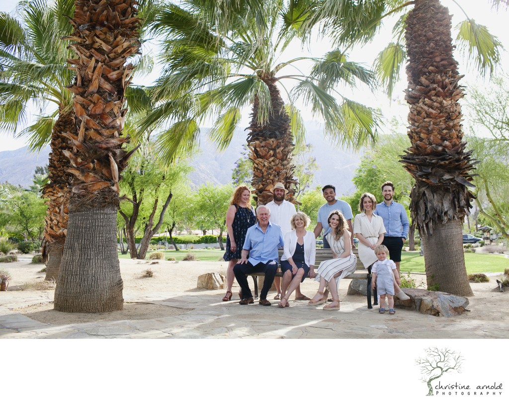 Park in Palm Springs, outdoor family photos