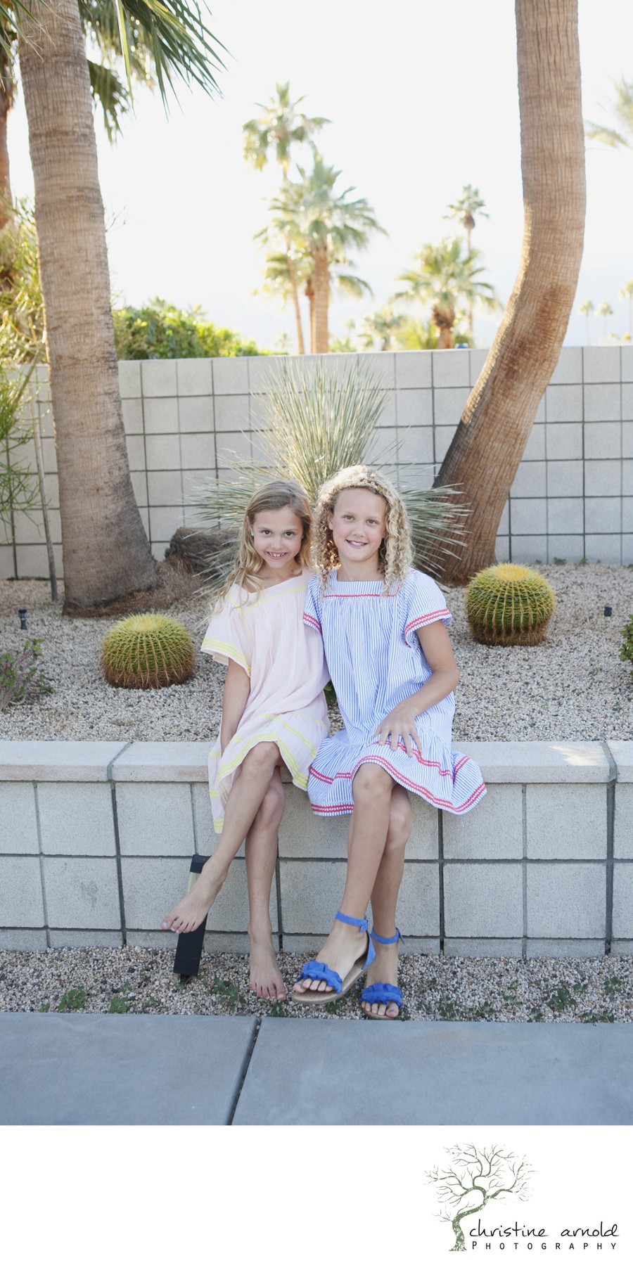 Stylish family photography in Palm Springs California