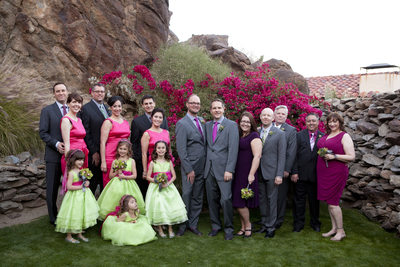 Wedding Party photographs in Palm Springs