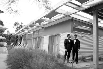 Palm Springs Wedding Photojournalism - Two Grooms