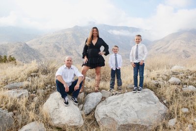 Fun family photos near Oswit Canyon in Palm Springs Ca