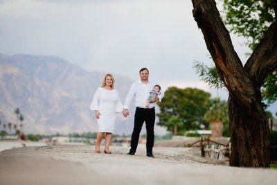 Beautiful family, photos in desert California