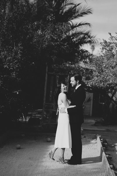 Black and White Wedding Photography in Palm Springs