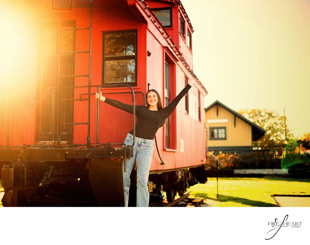Senior Portraits at Katy Train Depot