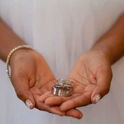 Wedding details of rings