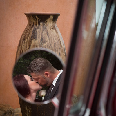 Wedding reflections in Mirror