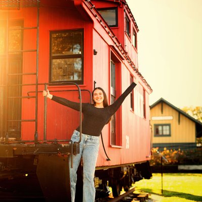 Senior Portraits at Katy Train Depot