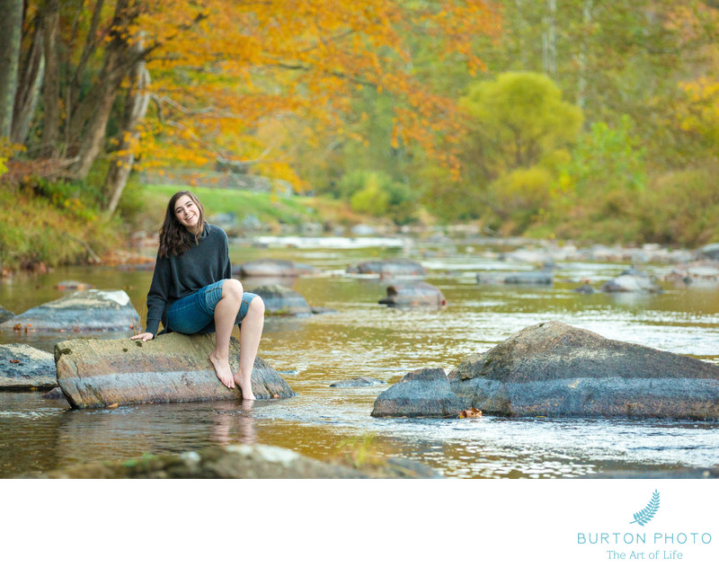 Boone Senior Portrait Photographers Watauga River