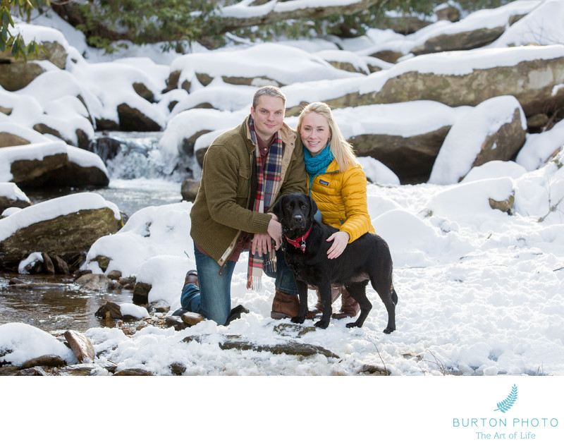 Winter Engagement Portrait Jonas Ridge