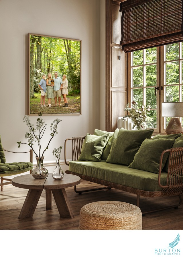 Family Portrait Wall Art | Installed at Home, NC