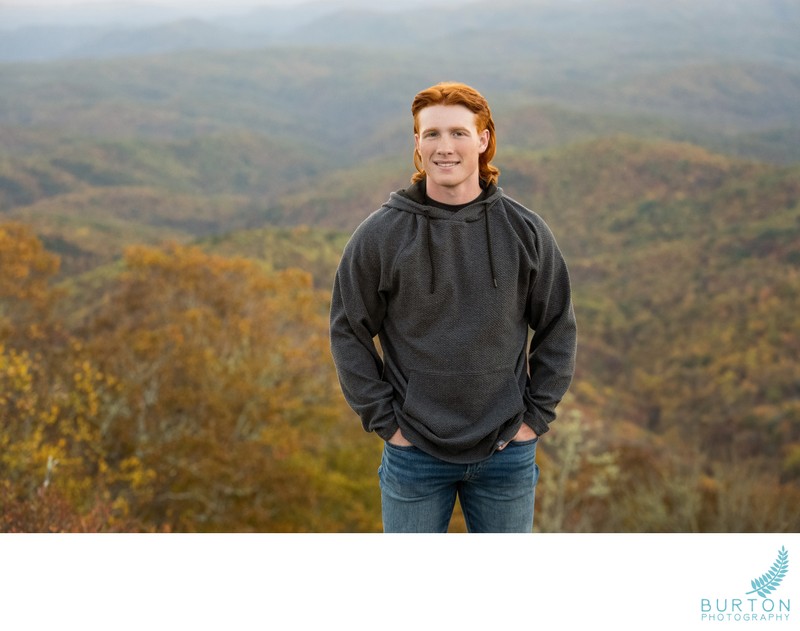 Senior Portraits for Guys | Blue Ridge Mountains, NC
