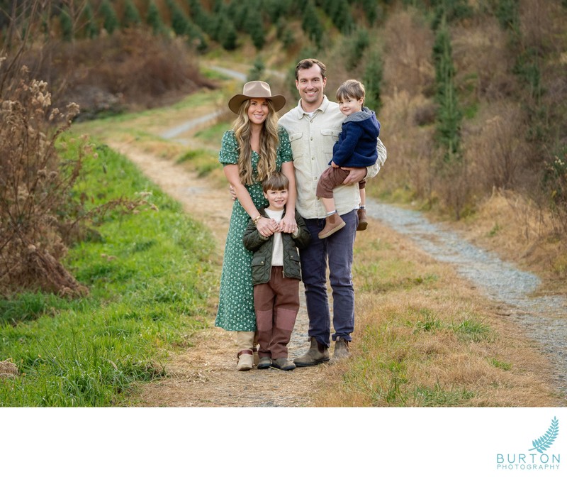 Christmas Tree Farm Family Portrait | Boone, NC