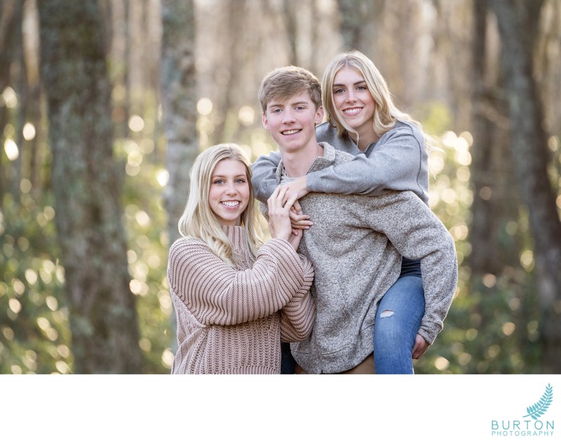 Candid Teen Family Portrait | Boone, NC