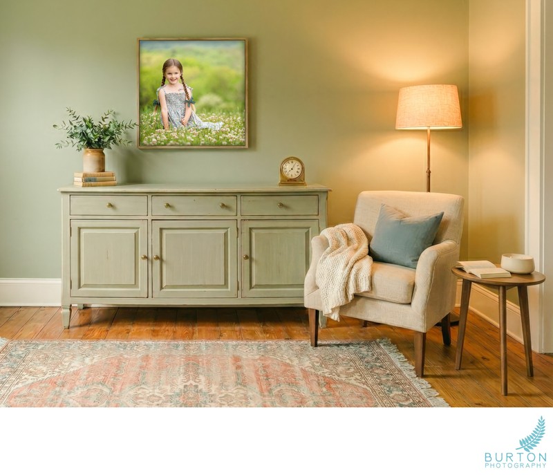 Finished Portrait on the Wall | Boone NC 