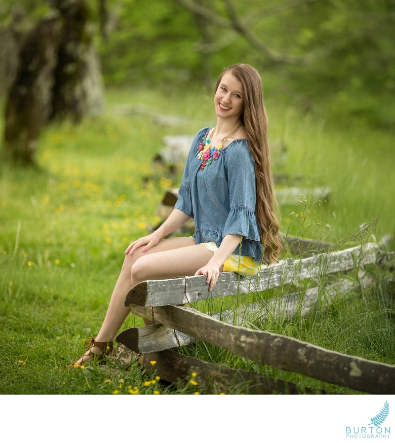 Teen Girl Portrait | Blue Ridge Parkway, Boone NC