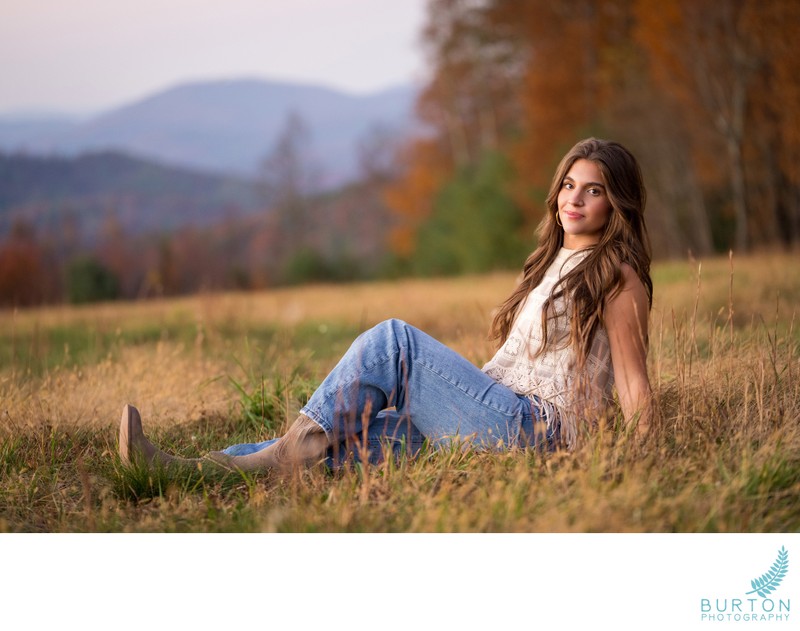 Senior Portraits Boone NC | Mountain Views at Sunset