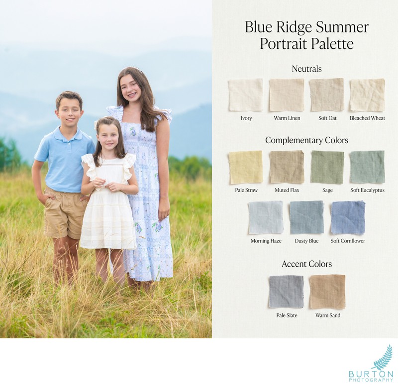 Blue Ridge Summer Portrait Palette | Boone, NC