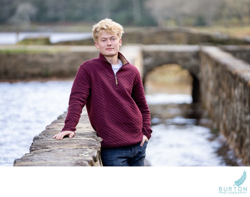 Senior Portrait at the Heart Pond | Moses Cone Estate, NC