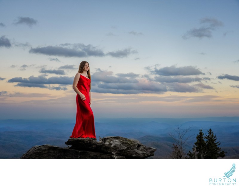 Senior Portrait at Beacon Heights | Blue Ridge Parkway